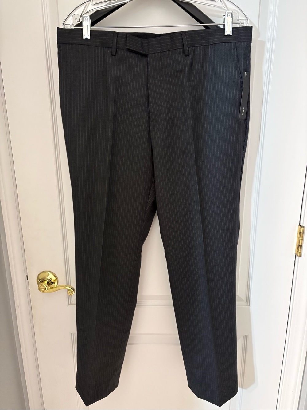 Claiborne Dark Gray Pinstripe Dress Pants
34x29
